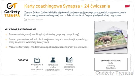 Karty coachingowe Synapsa + 24 ćwiczenia
