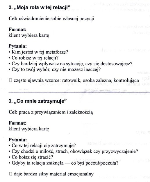 Więzi - karty metaforyczne