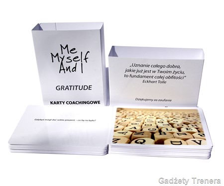 karty coachingowe, Karty Coachingowe Me Myself and I, karty metaforyczne, karty wdzięczności, praktyka wdzięczności