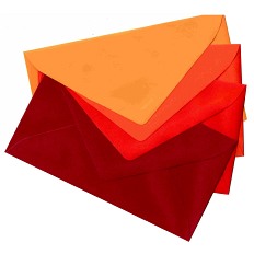 Kolorowe koperty 10x18cm [Linia Ekskluzywna]