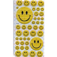 Naklejki piankowe Smile - żółte